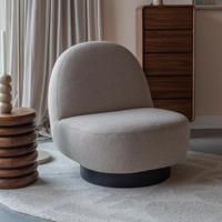 Zuiver Draaifauteuil 'Eden' kleur Cappuccino - thumbnail