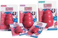Kong classic - snackbal honden speelgoed - rubber - 10.16cm - rood - maat l - thumbnail