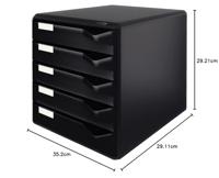 Leitz ladenblok zwart/zwart - thumbnail