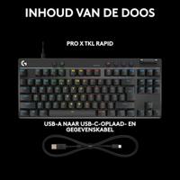 Logitech G Pro X TKL Rapid toetsenbord Zwart - Analog Magnetic - thumbnail