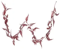 BLAD GUIRLANDE 170CM BURGUNDY - thumbnail