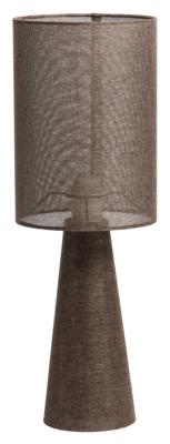Light & Living Tafellamp 'Micky' Linnenlook, kleur Bruin