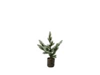 everlands kunstkerstboom met sneeuw in pot 37cm - thumbnail