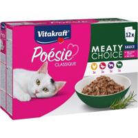 VITAKRAFT Poésie Classique Meaty choice - nat kattenvoer - 12 x 85g - thumbnail