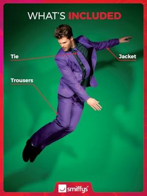 Herenpak paars 3-delig