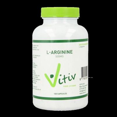 Vitiv L-Arginine 500mg 100 Capsules Vitiv L-Arginine 500mg 100 Capsules