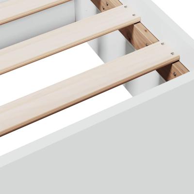 Bedframe met lades bewerkt hout wit 150x200 cm