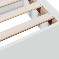 Bedframe met lades bewerkt hout wit 150x200 cm - thumbnail