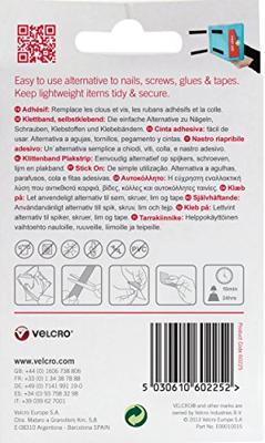 VELCRO® VEL-EC60225 Klittenband Om vast te plakken Haak- en lusdeel (l x b) 500 mm x 20 mm Zwart 0.5 m