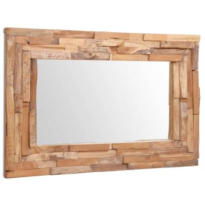 VidaXL Decoratieve spiegel rechthoekig 90x60 cm teakhout VidaXL Decoratieve spiegel rechthoekig 90x60 cm teakhout
