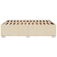 Bedframe zonder matras stof crèmekleurig 160x200 cm - thumbnail