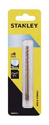 Stanley metaalboor 6 mm HSS-E Cobalt STA50112