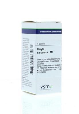 VSM Baryta carbonica LM6 4 Gram VSM Baryta carbonica LM6 4 Gram