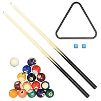 VidaXL Minipooltafel 3 feet 92x52x19 cm bruin en groen - thumbnail