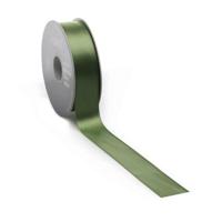 Satijnlint PREMIUM Double face 16mm x 25 meter moss - thumbnail