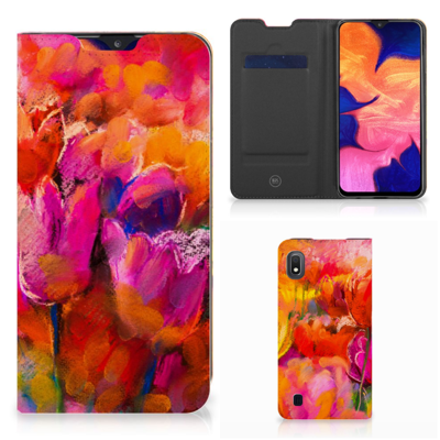 Bookcase Samsung Galaxy A10 Tulips Bookcase Samsung Galaxy A10 Tulips