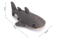 Beeztees Minus One hondenspeelgoed walvis grijs - thumbnail