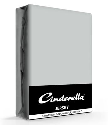 Cinderella hoeslaken jersey 200x210/220 tot 25cm light grey Cinderella hoeslaken jersey 200x210/220 tot 25cm light grey