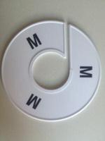 Maatring 11 cm wit/zwart M - thumbnail