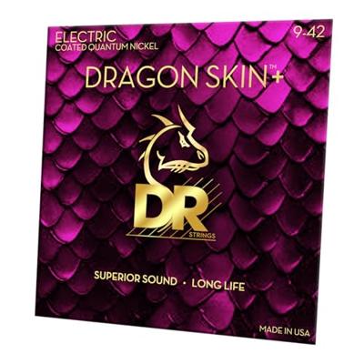 DR Strings Dragon Skin+ Coated Electric Guitar Strings Light 9-42 voor elektrische gitaar