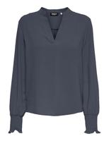 Only Onlmette V-neck Ls Smock Top Noos Wvn T-shirt Lange Mouw Ombre Blue - thumbnail