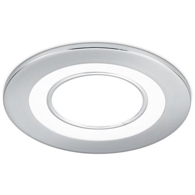 LED Inbouwspot 5W - Warm Wit 3000K - Rond - Mat Chroom - Ø80mm
