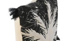 Kussen Home ESPRIT Zwart Boho Palmboom 45 x 5 x 45 cm - thumbnail
