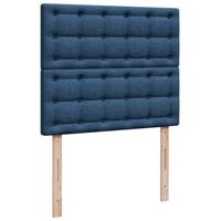 Boxspring met matras stof blauw 120x200 cm - thumbnail
