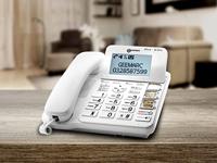 Geemarc CL595 Vaste seniorentelefoon Antwoordapparaat, Handsfree, Optisch belsignaal, Compatibel voor hoorapparatuur, Incl. noodoproep, Met basis - thumbnail