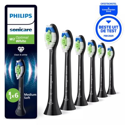 Philips Sonicare HX6066/88 Optimal White Standaard Opzetborstels - Verpakking van 6 - thumbnail