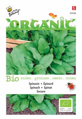 Zaden Organic Spinazie Securo (BIO) Buzzy - Buzzy Zaden Organic Spinazie Securo (BIO) Buzzy - Buzzy