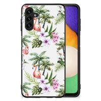 Samsung Galaxy A13 5G | A04s Dierenprint Telefoonhoesje Flamingo Palms - thumbnail