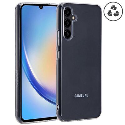 Accezz 100% Recycled Clear Backcover Samsung Galaxy A34 (5G) Telefoonhoesje Transparant Accezz 100% Recycled Clear Backcover Samsung Galaxy A34 (5G) Telefoonhoesje Transparant