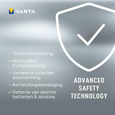 Varta LCD Pug Charger+ incl. 4 accu's 2100 mAh AA - thumbnail