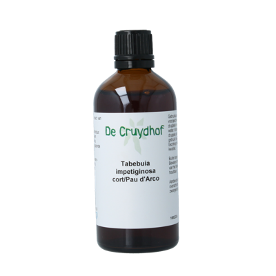 Cruydhof Tabebuia impetiginosa/pau d'arco tinctuur 100 Milliliter Cruydhof Tabebuia impetiginosa/pau d'arco tinctuur 100 Milliliter