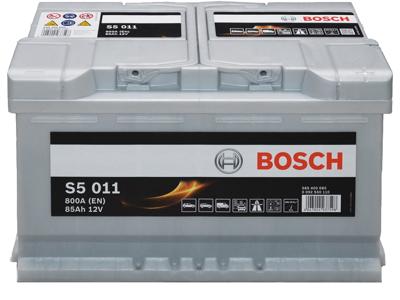 Bosch auto accu S5011 - 85Ah - 800A - voor voertuigen zonder start-stopsysteem S5011