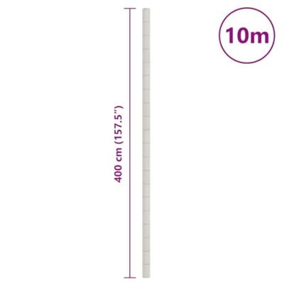 VidaXL Worteldoek 4x10 m polypropeen wit - thumbnail