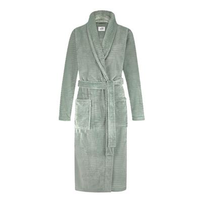 Ten Cate Badjas Dames Minty Green Stripe-S