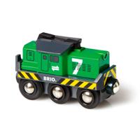 BRIO World Locomotief voor goederentrein op batterijen - thumbnail