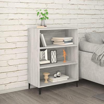 Dressoir 69,5x32,5x90 cm bewerkt hout grijs sonoma eikenkleurig