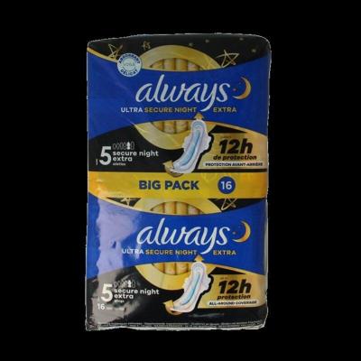 Maandverband ultra secure night 16 Stuks