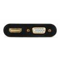 Gembird A-VGA-HDMI-02 video kabel adapter 0,15 m HDMI + VGA (D-Sub) VGA (D-Sub) Zwart - thumbnail