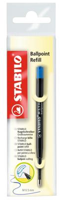 STABILO standaard balpen navulling 0.5 mm, doos 10 stuks, blauw