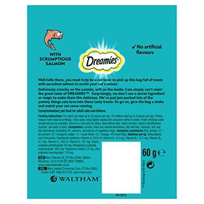 Dreamies Cat Treats - Salmon 60g