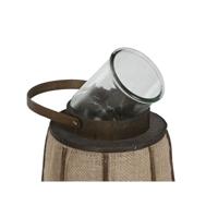 Kaarshouder Home ESPRIT Natuurlijk Jute Bamboe 33,5 x 33,5 x 66 cm - thumbnail