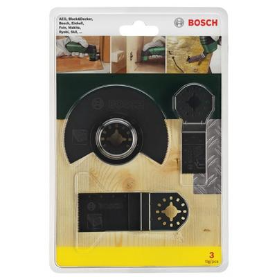 Bosch Accessoires 3-delige starterset "hout en metaal" voor multitools - 2607017323 - thumbnail