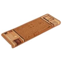 Trapmatten zelfklevend 15 st 65x21x4 cm beige - thumbnail