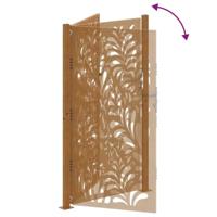 Poort met golfontwerp 105x180 cm weervast staal - thumbnail