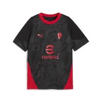 PUMA AC Milan Trainingsshirt 2025-2026 Kids Zwart Rood - thumbnail