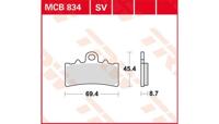 TRW remblokken "mcb 834" brake pad mcb 834 sv sintered metal - thumbnail
